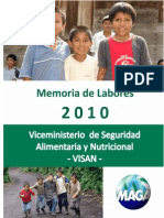 Memoria de Labores VISAN 2010