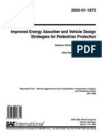 Improved Energy Absorber and Vehicle Design Strategies For Pedestrian Protection