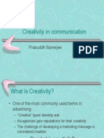 Creativity in Communication: Prabuddh Banerjee