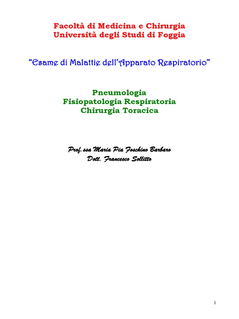 Dispensamalattieapparatorespiratorio