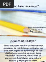 Cómo Hacer Un Ensayo