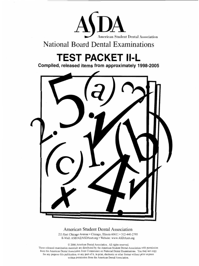 ASDA Released Test Packet II L | PDF