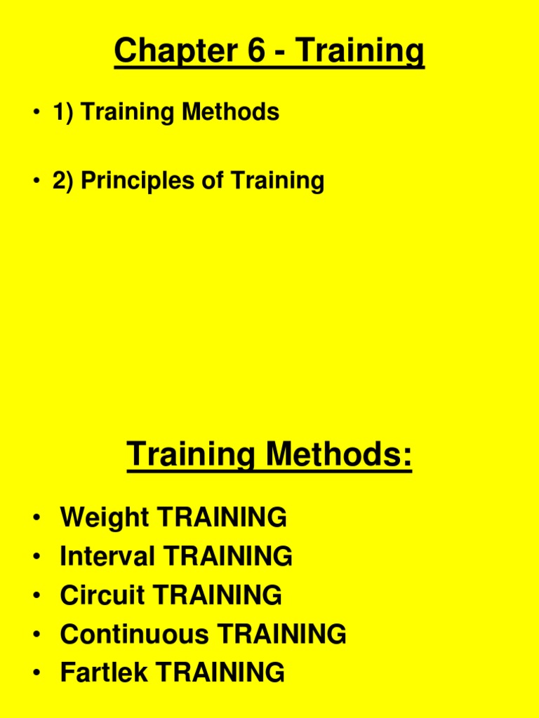 Fitness Training Techniques | PDF