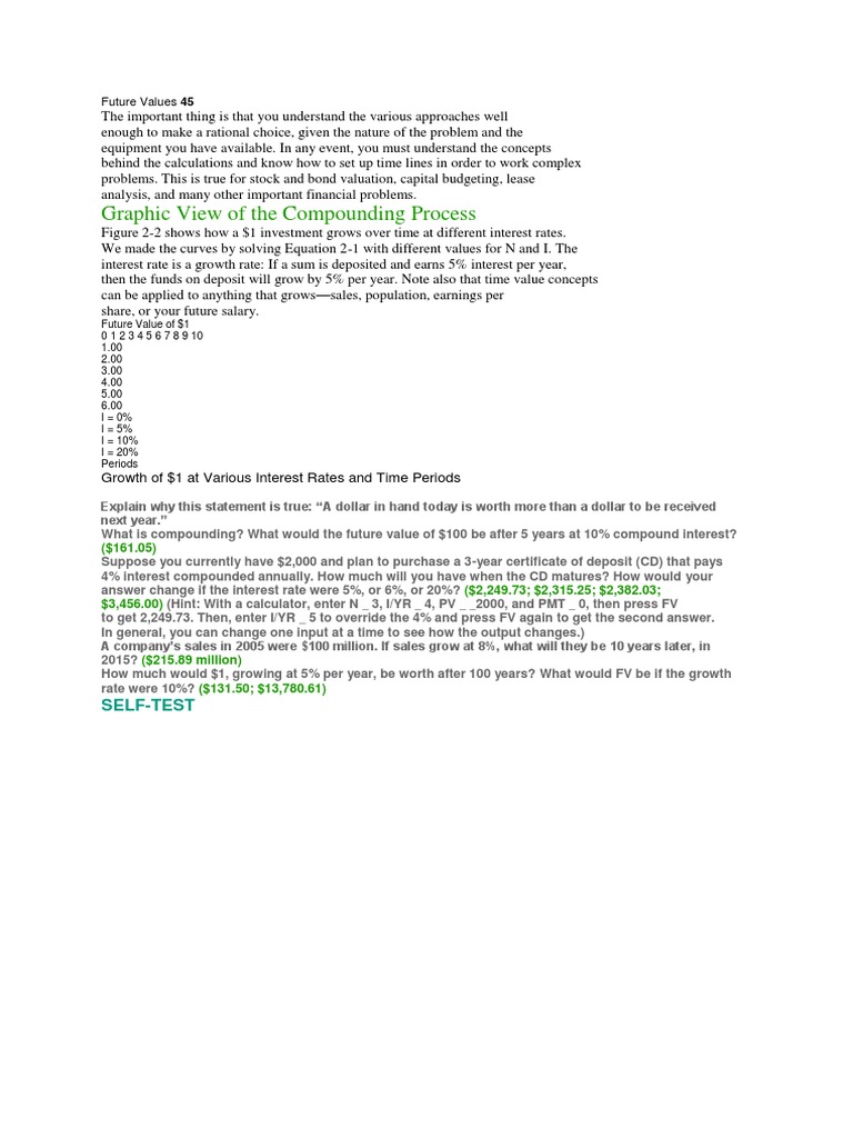 Understanding Future Value Calculations | PDF