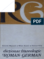 Dictionar Frazeologic Roman German