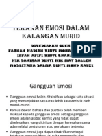 Tekanan Emosi Dalam Kalangan Murid