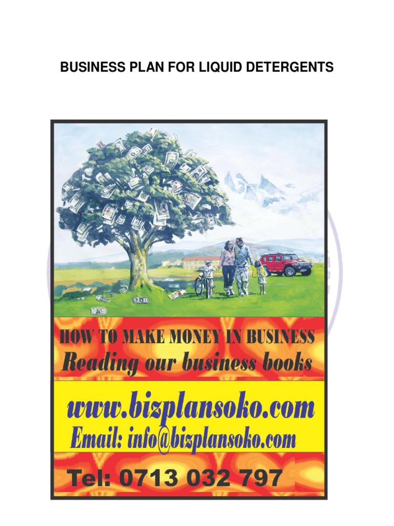 Business Plan For Liquid Detergents PDF