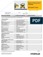 Safety & Maintenance Checklist - Articulated Trucks V0611.2