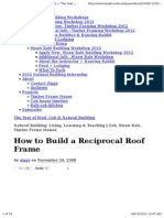 How To Build A Reciprocal Roof Frame