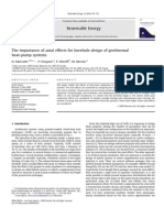 Axial Effects of Borehole Design