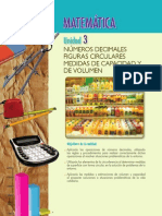 Matemática Unidad 3: Decimales, figuras circulares y medidas de capacidad