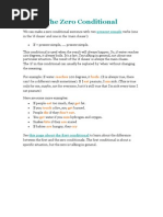 The Zero Conditional: Present Simple