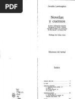 Osvaldo Lamborghini - Novelas y Cuentos