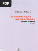 Eduardo Pellejero, A postulação da realidade (Lisboa, Vendaval, 2009)