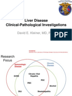 Liver Disease Clinical-Pathological Investigations: David E. Kleiner, MD, PHD