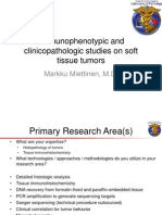 Immunophenotypic and Clinicopathologic Studies On Soft Tissue Tumors