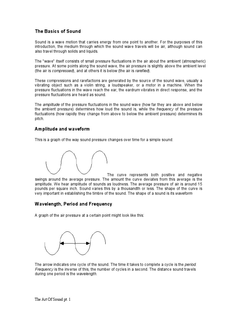 Fundamentals of Sound Waves Explained | PDF | Sound | Frequency