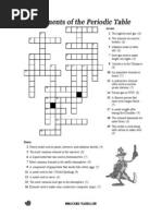 Periodic Table Crossword