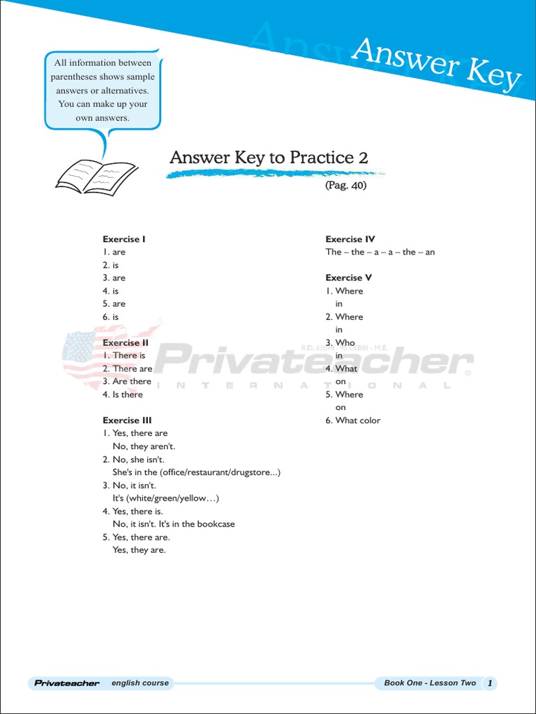 English Grammar Exercises and Answers | PDF