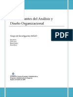 Determinantes Del Analisis y Diseno Organizacional (1)
