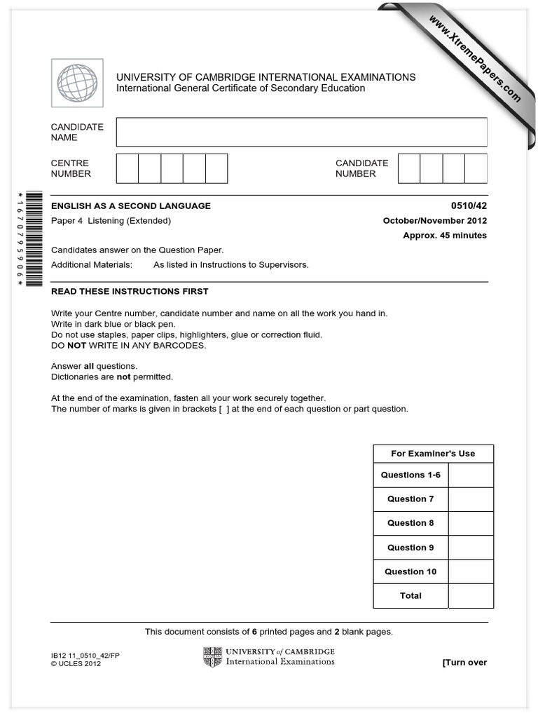 igcse-english-as-a-second-language-paper-4-winter-2012-test-examination-personal-growth