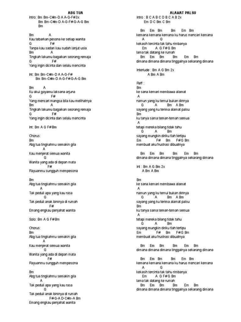 Kord Lagu Dangdut Pdf