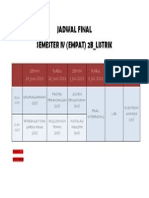 Jadwal Final IV