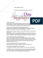Data Structure Interview Questions and Answers PDF