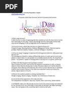 Data Structure Interview Questions and Answers PDF