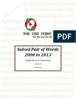 Solved Pair of Words From 2000 to 2013
