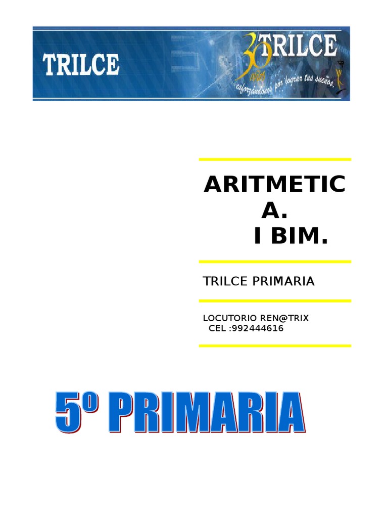 Ejercicios de Aritmética para Primaria | PDF | División (Matemáticas ...