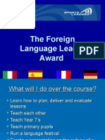 Lesson 1 The Foreign Language Leader Award