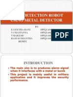 Bomb Detection Robot Using Metal Detector