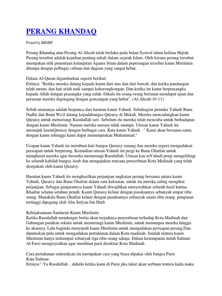 Perang Khandak Pdf