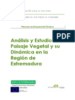 Analisis y Estudio Del Paisaje Vegetal y Su Dinamica en La r