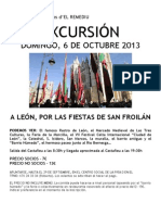 Cartel Excursion Leon Oct 2013