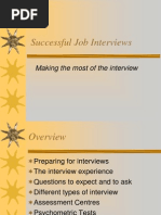 Successful Job Interviews: Making The Most of The Interview