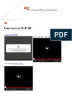 Contracts in SAP SD
