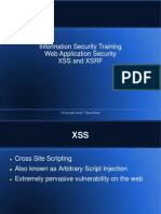 Information Security Training Web Application Security Xss and XSRF
