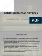 FONTES LUMINOSAS ELÉTRICAS