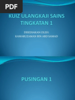 Kuiz Ulangkaji Sains Tingkatan 1