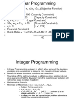 Linear Programming Study