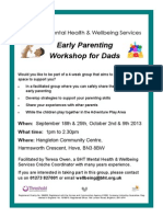 Early Parenting Workshop For Dads