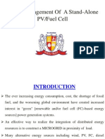 Power Management of A Stand-Alone PV/Fuel Cell