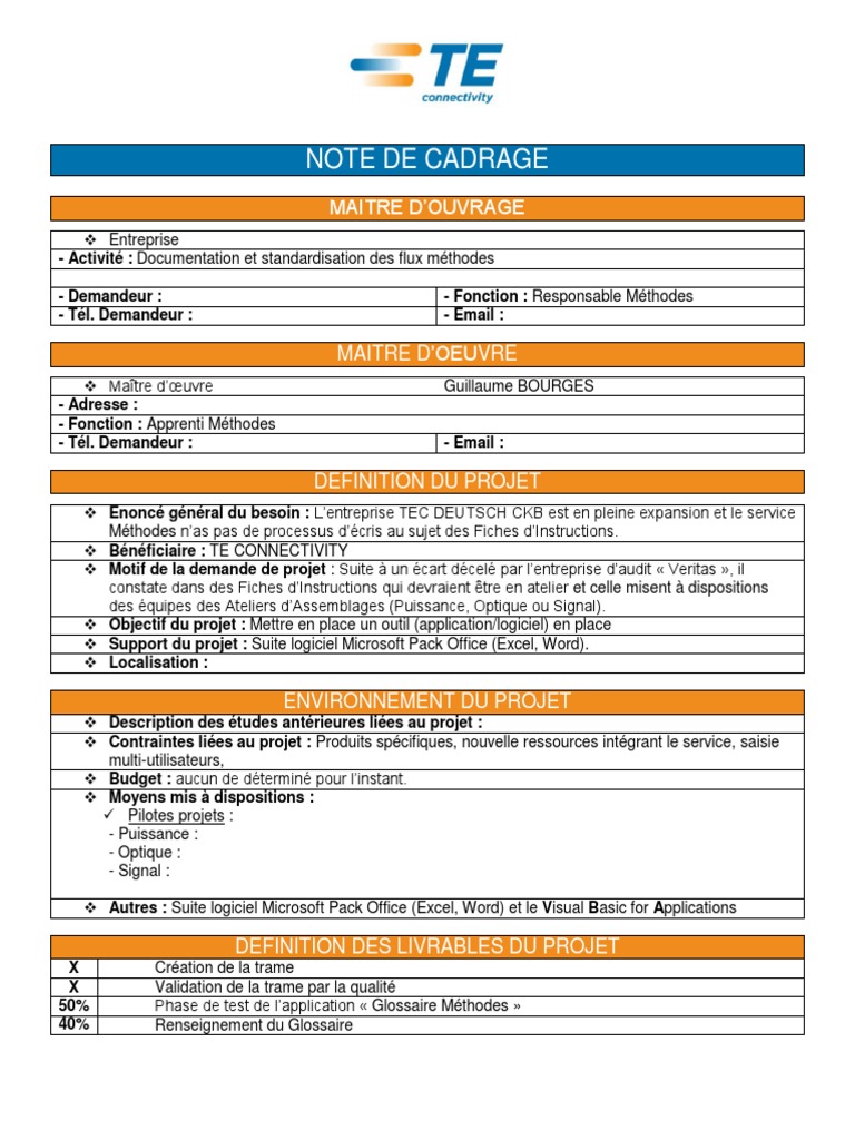 Note de Cadrage  PDF