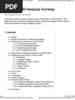 Download Virtual World Language Learning - Wikipedia June2009 by languagelearning SN16856069 doc pdf