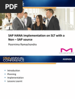 0603 Implementing SAP HANA On SLT With A Non SAP Source System