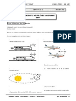 3er Ano FISI Guia #2 Movimiento Rectilineo Uniforme