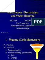 Membrane, Electrolyte and Water Balance