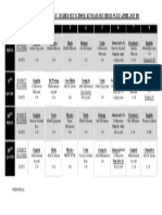 Time Table Govt Public Higher Sec School Kunjah (Sec High) W.E.F April 2013 To